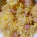 3110194's cooksnap of when they made キムチの素でやみつきキムチチャーハン.