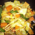 カニーヘン's cooksnap of when they made 油揚げとキャベツの煮びたし.