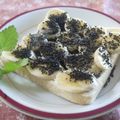 スタイリッシュママ's cooksnap of when they made カルピスソフト黒胡麻ばななトースト.