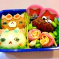 ｍａｍａｐａｐａｎ's cooksnap of when they made コマさん兄弟弁当ズラー！（キャラ弁）.