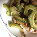 ひつじ（・ｪ・＠'s cooksnap of when they made 苦うま♪ゴーヤと豚肉うま塩炒め.