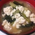 yuccap's cooksnap of when they made 豆腐と小松菜の炒め味噌汁.