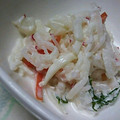 ユーロン's cooksnap of when they made 水菜と大根とカニカマのマヨぽんサラダ.