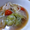 生乳100％'s cooksnap of when they made 手羽元とレタスのスープ.