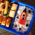 yokkorasyo's cooksnap of when they made 妖怪ウォッチ＊ から傘お化け ＊キャラ弁.