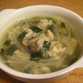 ノチアチ's cooksnap of when they made もやしと豚肉ときのこのスープ♪.