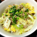 ire8's cooksnap of when they made ひき肉と白菜の中華風丼.