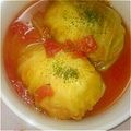 いろぱん's cooksnap of when they made 【簡単】木綿豆腐deトマトロールキャベツ.