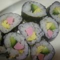 abumix's cooksnap of when they made おさかなのソーセージで太巻き.