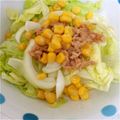 ながのぞ's cooksnap of when they made ツナとコーンと玉葱とレタスのサラダ.
