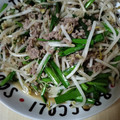 NAOKING's cooksnap of when they made ごはんが進む！もやしとにらの味噌炒め.