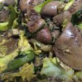 りぃほぁ☆'s cooksnap of when they made スタミナ満点！！鶏肝のレバニラ炒め.