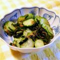 あ～ちゃんさ～ちゃん's cooksnap of when they made 胡瓜の消費に！なめたけ和え(水菜も可).