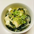 azbjbn's cooksnap of when they made 焼肉屋さんのわかめスープ♪♪お豆腐入り♪.