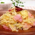 えりとネコ。's cooksnap of when they made じゃがいものペペロンチーノ.