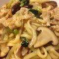 arku's cooksnap of when they made フライパン１つで簡単★中華風煮込みうどん.