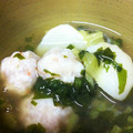 陸のペンギン's cooksnap of when they made 海老しんじょとカブの餡かけ.