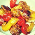 Swimmy☆'s cooksnap of when they made 夏野菜と鶏肉のカレー風味炒め.