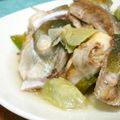mmameco's cooksnap of when they made 鯛あらの酒蒸し.