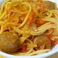 こたのまま's cooksnap of when they made ✢お弁当用ミートボールｄｅ簡単パスタ✢.