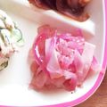 sakipen's cooksnap of when they made 桃色が可愛い紫玉ねぎのマリネ♪.