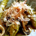 koomee's cooksnap of when they made 簡単☆ししとうと椎茸としらすの焼き浸し.