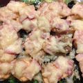 きよまひめ's cooksnap of when they made 鮭とベーコンのチーズ焼き☆ほうれん草添え.