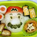 まきを。's cooksnap of when they made キャラ弁 簡単 マリオ.
