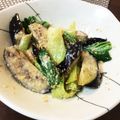 keicooon's cooksnap of when they made 茄子＆チンゲン菜の胡麻マヨネーズかけ.