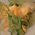 kkll0000's cooksnap of when they made レタスと卵の塩こしょう炒め.