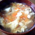 たくのスプーン's cooksnap of when they made 鶏肉のダシがきいてる簡単かきたま汁☆.