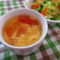 まろんかふぇ's cooksnap of when they made 味覇で簡単「トマトのかき卵スープ」.
