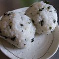 ささらんらん's cooksnap of when they made ﾜｶﾒおにぎり.
