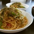 kikikko's cooksnap of when they made ♪ナスとピーマンの醤油麹ツナパスタ♪.
