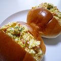 しろくまラッコ's cooksnap of when they made ふんわり玉子in鮭フレのサンド！.