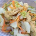 きむの's cooksnap of when they made 白菜とカリカリ油あげの出汁ポン酢和え.