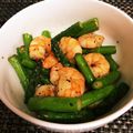 あこいく's cooksnap of when they made ✿海老とアスパラのアーリオ・オーリオ風✿.