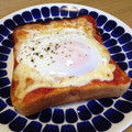 sonnenkind's cooksnap of when they made 半熟卵とろ～り♪焦がしマヨチートースト.