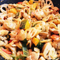 yoshimiki's cooksnap of when they made 栗じゃがいもと豚肉の味噌マヨ炒め.