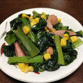 metty8's cooksnap of when they made 小松菜とウィンナーのバター炒め.