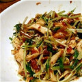 きんさんぎんさん's cooksnap of when they made 簡単！水菜とササミの梅なめ茸和え.
