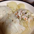くりーむ鯛焼き♪'s cooksnap of when they made 鶏むねロールキャベツ☆.