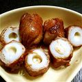 akitanko's cooksnap of when they made チーズちくわの肉巻き.