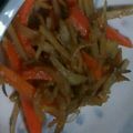 totomun's cooksnap of when they made 息子が作った♪簡単旨いきんぴらごぼう.