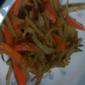 totomun's cooksnap of when they made 息子が作った♪簡単旨いきんぴらごぼう.