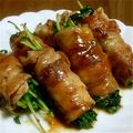 めぐみ309's cooksnap of when they made 豆苗の豚ロース巻き.