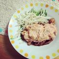megu0217's cooksnap of when they made 照り焼きチキン☆キムチマヨソース.