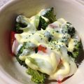 chiikoneko's cooksnap of when they made 簡単ブロッコリーとゆで卵のマヨネーズ焼き.
