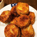 たくまぁ's cooksnap of when they made ◆茄子のひき肉はさみ揚げ◆.