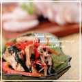 ニコニコまっきー's cooksnap of when they made 簡単ﾄﾘﾊﾑ&わかめと新玉葱の洋風和え物.